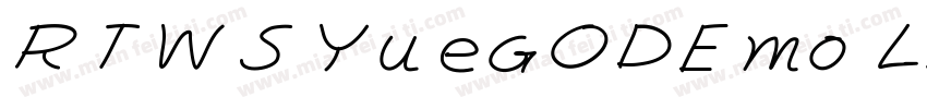 RTWSYueGODEmo LIGTH字体转换